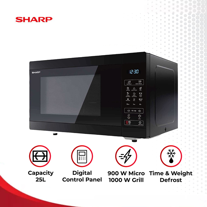 Sharp Microwave Oven Grill 23 Liter - R-725DABK